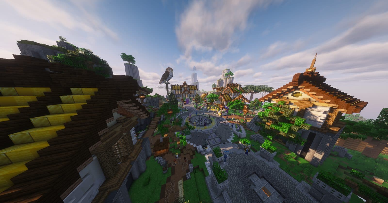 Ein gemütliches Dorf direkt am Spawn.
